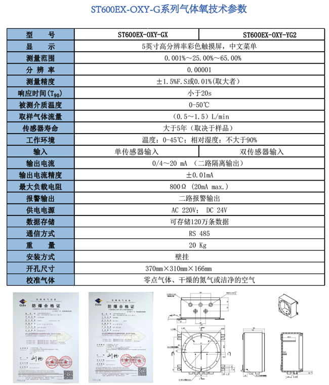 防爆气体氧