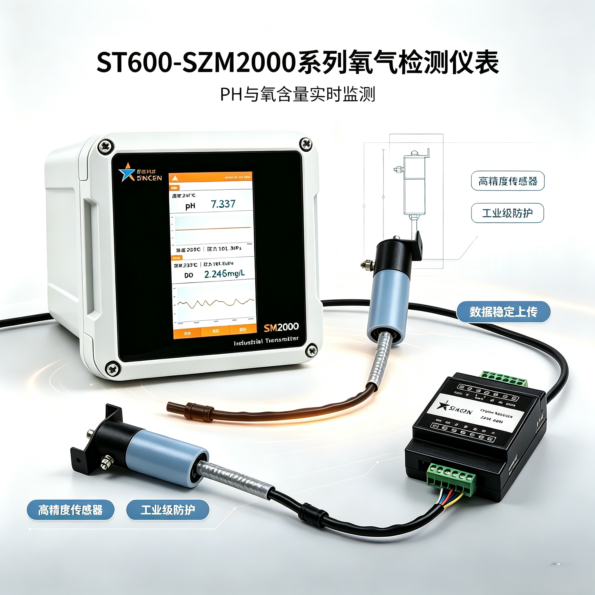 SZM-2000 氧含量分析仪氧化锆氧量监测系统高精度微量气体氧分析仪